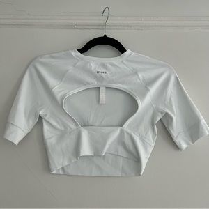 Story Crop Mid Sleeve Workout Top Size 4